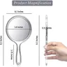 Miroir de maquillage grossissant double face avec poignée – vue 3