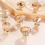 Cristal diamant armoires de cuisine meubles poignée bouton de porte armoire tire tiroir bouton armoire poignée