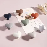 Poignée de meuble en forme de cœur pour chambre d&rsquo;enfant, boutons MELKnobs, poignées de garde-robe, décoration d&rsquo;intérieur, accessoires de cuisine mignons
