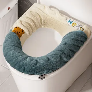 Housse siège rembourrée peluche universel quatre saisons microfibre…