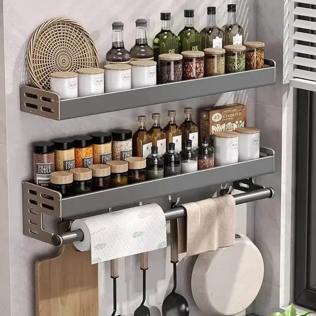 Support de rangement mural pour épices de cuisine – vue 2