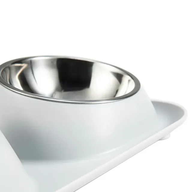 Bol Double en acier inoxydable pour chien et chat – vue 5