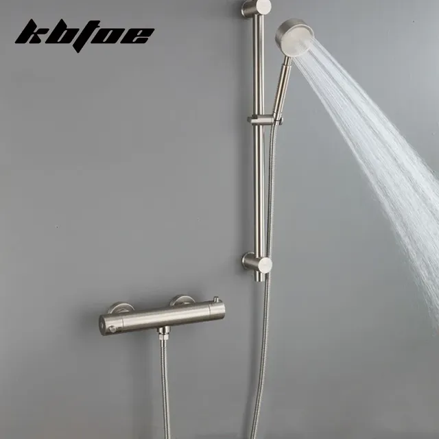 Ensemble de robinets thermostatiques de baignoire et de… – vue 4