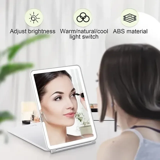 Miroir de Maquillage LED Grossissant 10x avec Lumières – vue 3