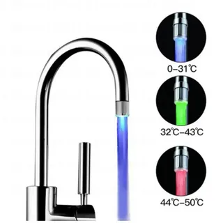 Buse de robinet LED sensible à la température
