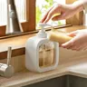 Distributeur pompe plastique blanc rechargeable… – vue 3