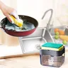 Pompe distributrice de savon avec éponge – vue 2
