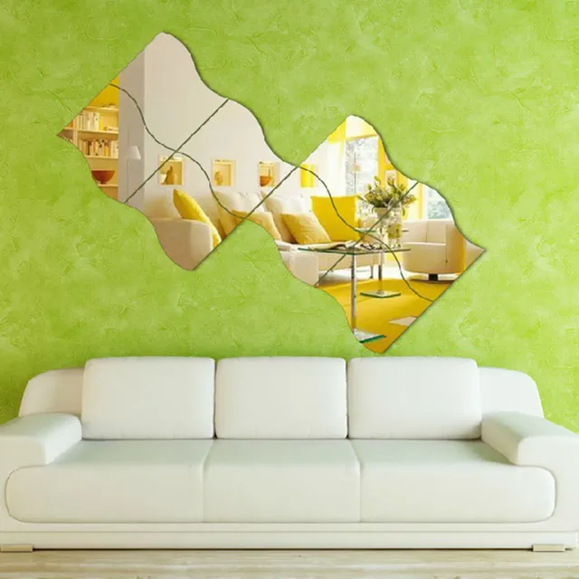 Autocollant miroir ondulé carrelage mural acrylique… – vue 4