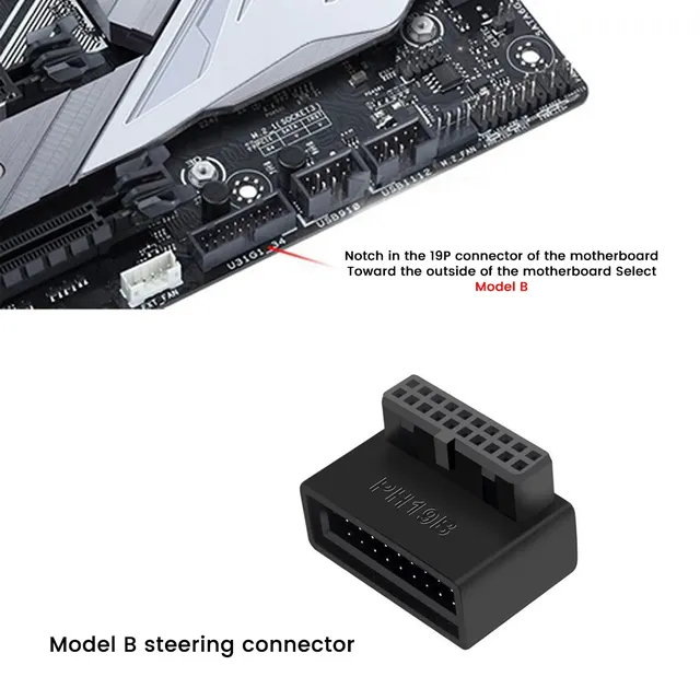 Connecteur d'adaptateur de tête de carte mère… – vue 5