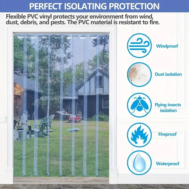 Bande de rideau souple coupe-vent en PVC – vue 6