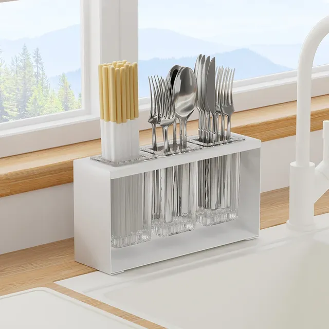 Égouttoir rangecouverts compact modulable plastique ABS… – vue 4