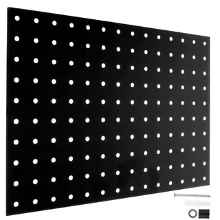 Panneau métal perforé noir laqué mural robuste anti déformation…