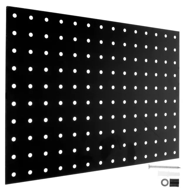 Panneau métal perforé noir laqué mural robuste anti…
