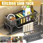 Étagère de cuisine, chiffon de nettoyage, égouttoir de rangement, support d&rsquo;éponge de détergent domestique, gain de place, rangement de cuisine pour ustensiles