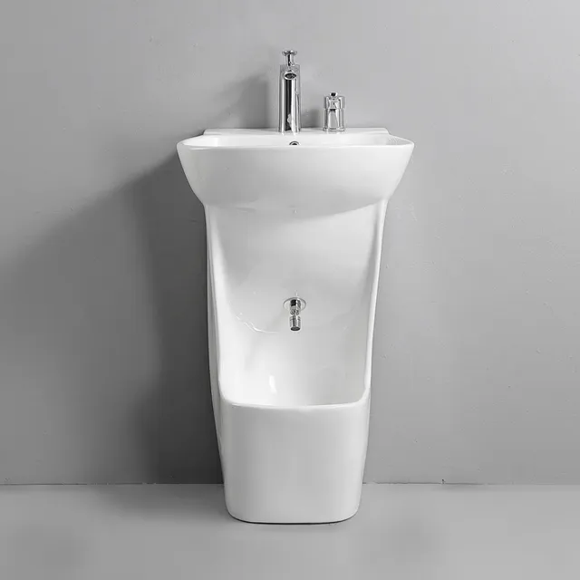Lavabo musulman Wudu pied céramique blanc compact… – vue 3