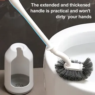 Ensemble de brosses de toilette avec poignée ergonomique
