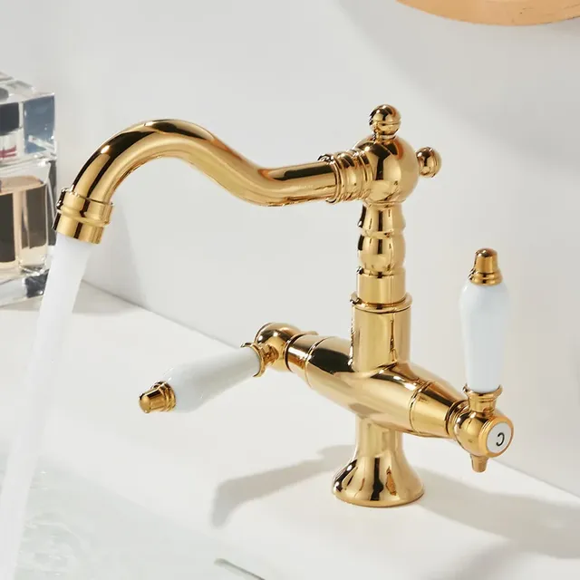 Robinets de lavabo robinets de salle de bains en laiton… – vue 2