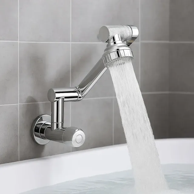360 ° Robinet mural rotatif en acier inoxydable – vue 5