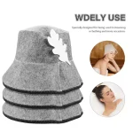 Protection de tête en feutre, bain Anti-chaleur, taille libre, bonnet de douche de Style russe, chapeau de Sauna, accessoires de Vaporarium, 1 pièce
