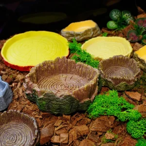 Bassin d&rsquo;alimentation sur chenilles série Aquarium, distributeur d&rsquo;eau automatique pour petits animaux de compagnie, mangeoire rampante pour animaux de compagnie, résistant aux gouttes et durable