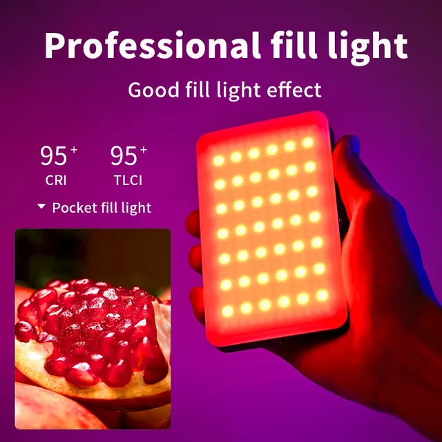 Lumière vidéo RGB Portable LED pour appareil photo – vue 4