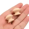 10 pièces boutons de traction ronds en bois naturel… – vue 5
