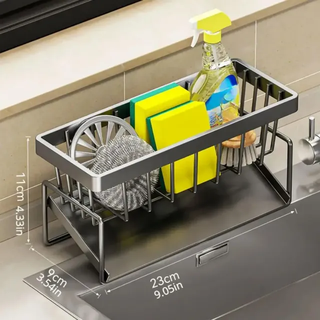 Support de rangement de cuisine en acier au carbone – vue 3