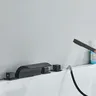 Robinet de baignoire cascade en laiton noir – vue 3