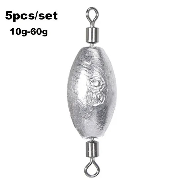 Plombs de pêche ovales fendus olive en ligne – vue 4