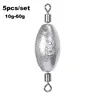 Plombs de pêche ovales fendus olive en ligne – vue 4