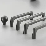 Poignées d&rsquo;armoire en dégradbrossé, quincaillerie de cuisine Foy pour armoires, alliage de zinc