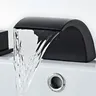 Robinet de lavabo de salle de bains noir – vue 5
