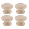 Boutons d'armoire ronds en bois 1-3/8 "(35mm) boutons de… – vue 1