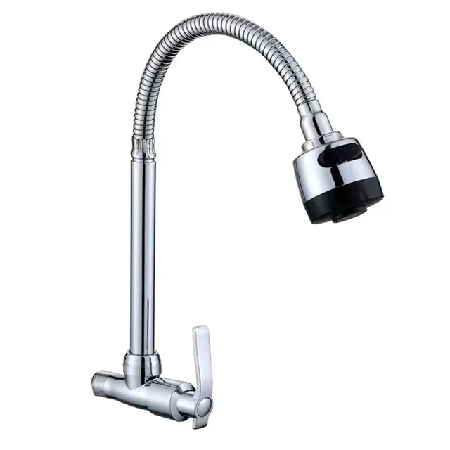 Robinet mural cuisine col cygne flexible extensible tête… – vue 5