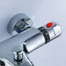 Mitigeur thermostatique mural baignoire douche chromé… – vue 2