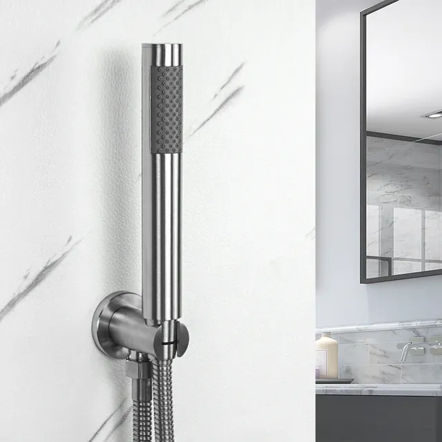 Pommeau douchette main inox 304 acier brossé haute… – vue 5