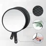 Grand miroir main rond verre haute brillance cadre… – vue 2