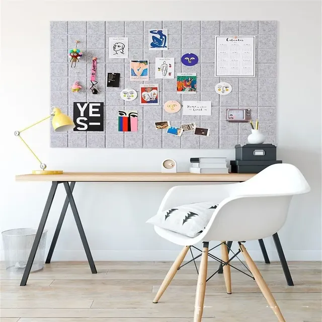 Panneau mural en feutre à grille 30x30cm – vue 4