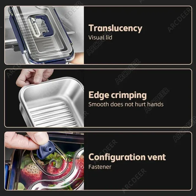 Organisateurs d'aliments de cuisine 2.4/3.8/5.6L avec… – vue 5