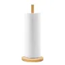 Porte-rouleau de papier de cuisine en bois – vue 3