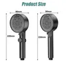 8 Modes High-Pressure Shower Head Fall Resistance Black… – vue 6
