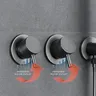 Système de pomme de douche mural gris pistolet en laiton… – vue 3