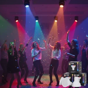 Ampoule LED GU10 RGB à intensité variable, 5W, décorations intelligentes et réglables, projecteur lumineux, contrôle par application, décoration de vie pour l&rsquo;éclairage de la chambre à coucher de la maison