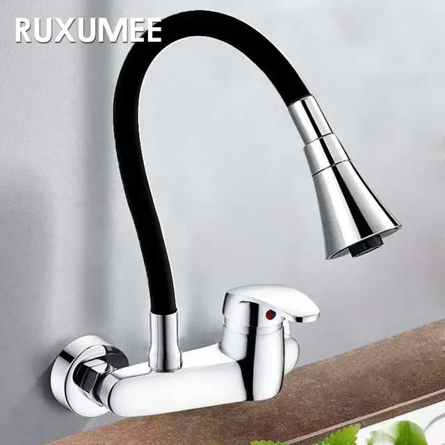 Robinet de cuisine mural Flexible rotatif à 360 degrés – vue 5