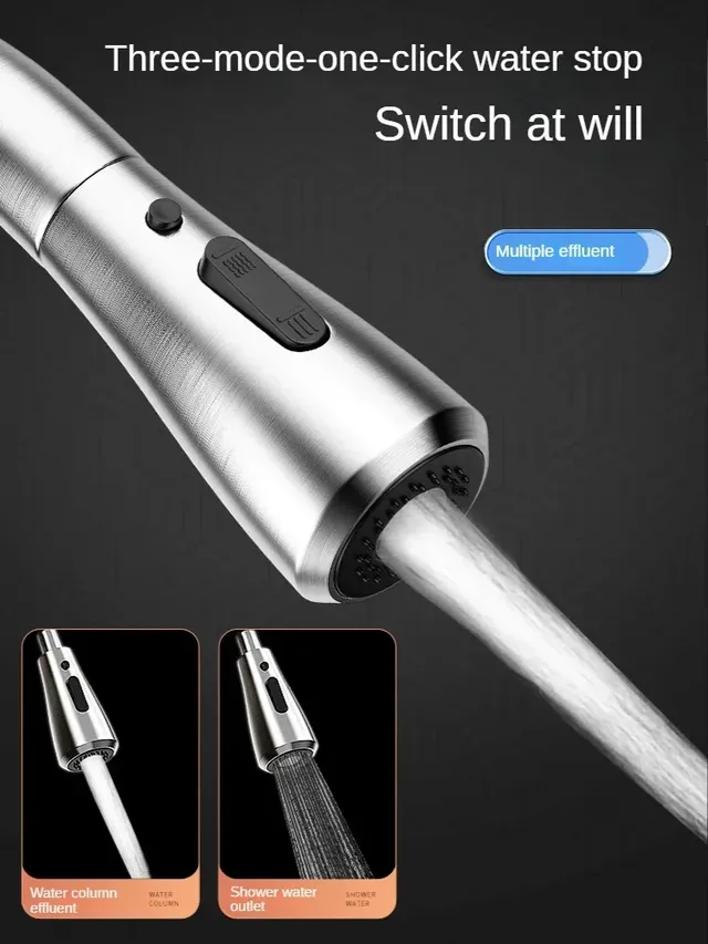 Mitigeur cuisine inox brossé bec haut escamotable… – vue 5