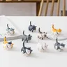 Poignée porte placard chat mignon rétro lot quatre… – vue 2