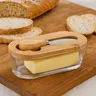 Boîte à beurre en verre de forme ovale – vue 5