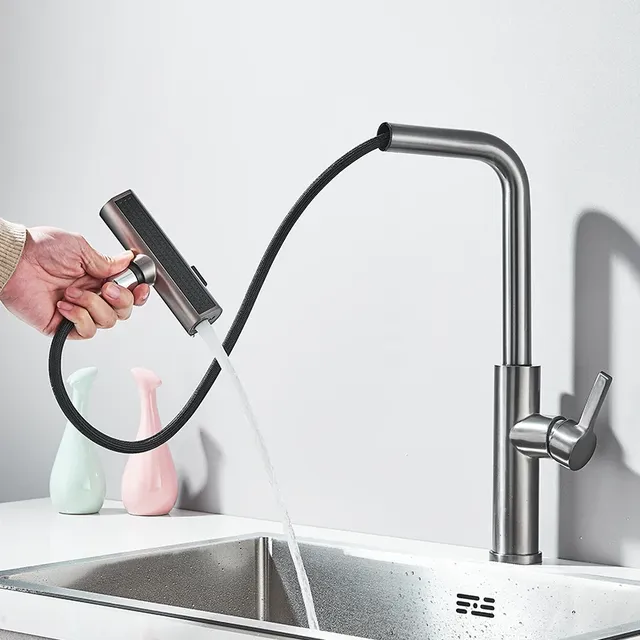 Robinet de centre commercial d'eau chaude et froide à… – vue 5