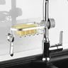 Panier rangement porte eponge savon douche métallique… – vue 4