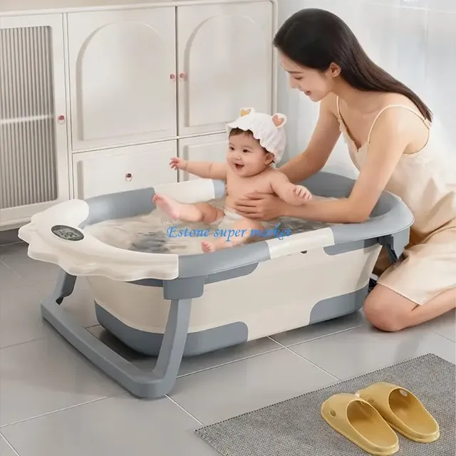 Baignoire bébé pliable ergonomique antidérapante base… – vue 3